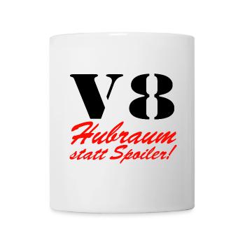 V8 displacement instead of spoiler ......................... - Mug - white - Front