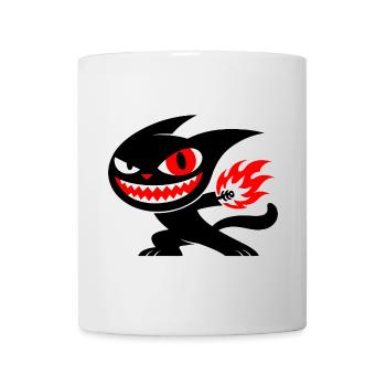 Creature on fire - Mug - white - Front