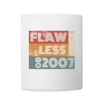 18. Geburtstag Flawless since 08/2007 - Tasse - Weiß - Vorne