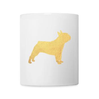 Mops Gold Hund Tierliebe deluxe Gassi Wauwau Wuff - Tasse - Weiß - Vorne