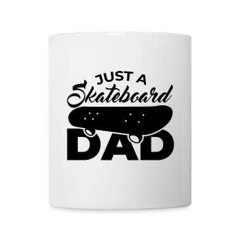 Skateboard Vater - Tasse - Weiß - Vorne