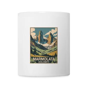 Marmolada Dolomites - Mug blanc - blanc - Devant