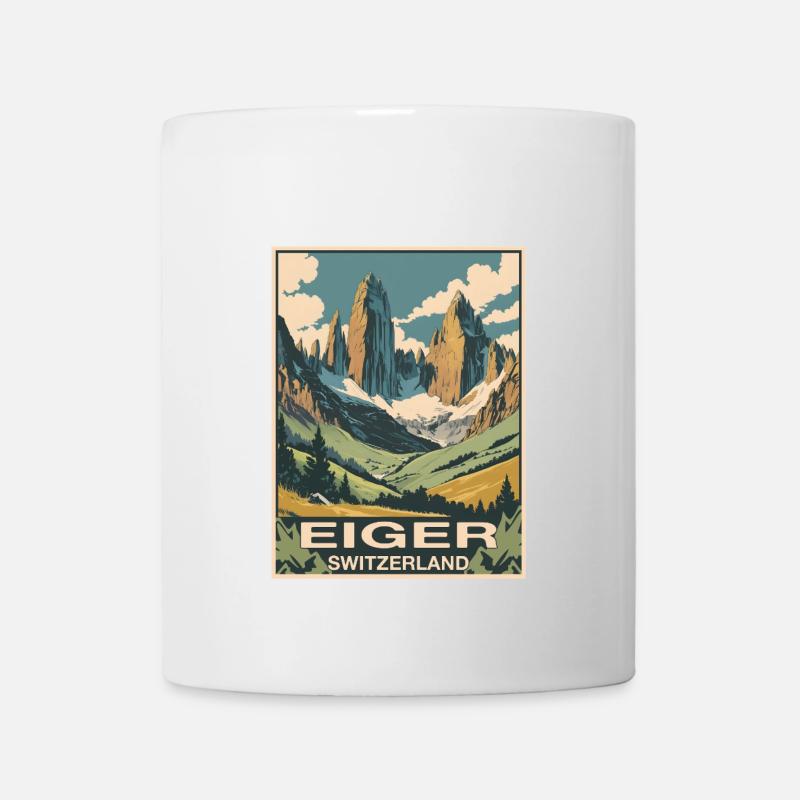 Eiger, Suisse - Mug blanc - blanc