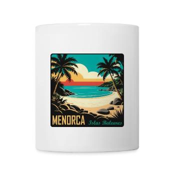 Menorca Balearen - Tasse - Weiß - Vorne