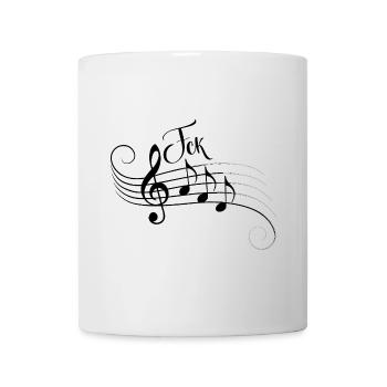 Fck AFD Sheet Music Trend Shirt Make a Statement - Mug - white - Front