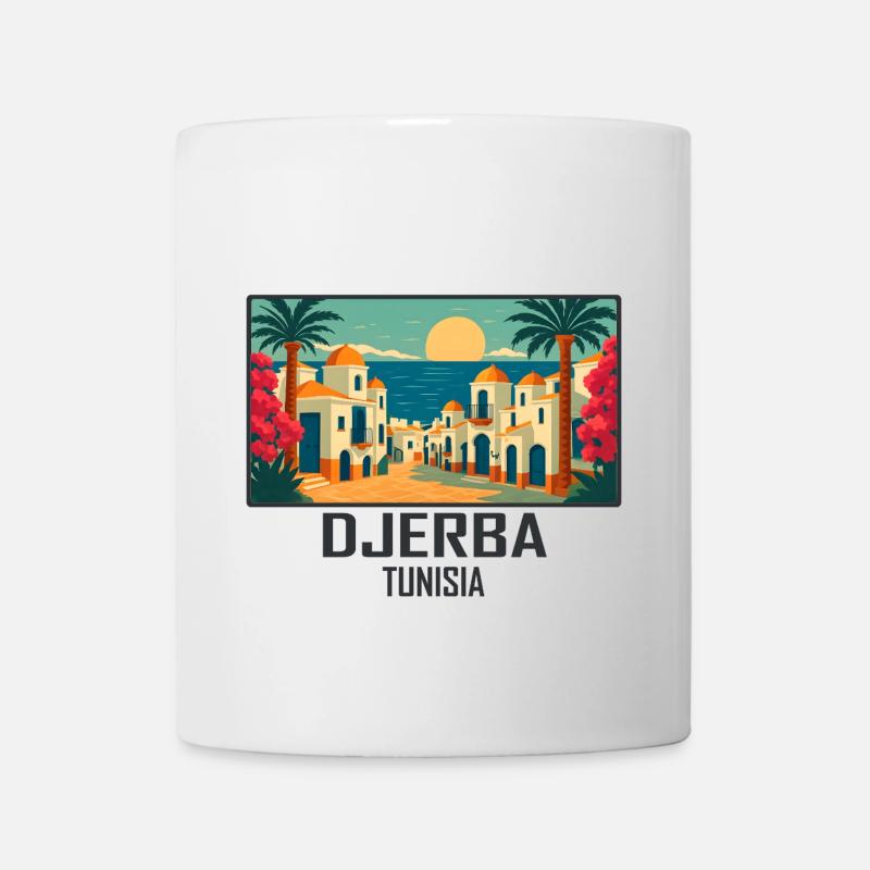 Djerba, Tunisie - Mug blanc - blanc