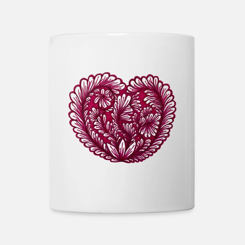 A design that connects – painted by hand! - Mug - white