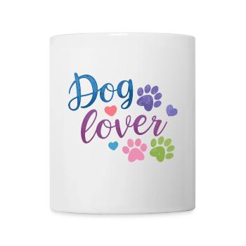 Dog Lover Watercolor Paw Print - Mug - white - Front