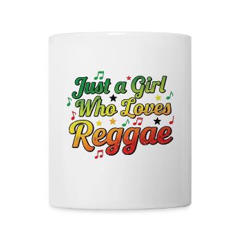 Just a Girl Loving Reggae - Mug - white - Front