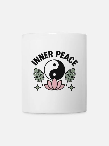 inner peace - Tasse - Weiß