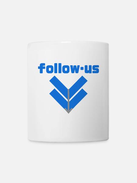 Follow us - Tasse - Weiß