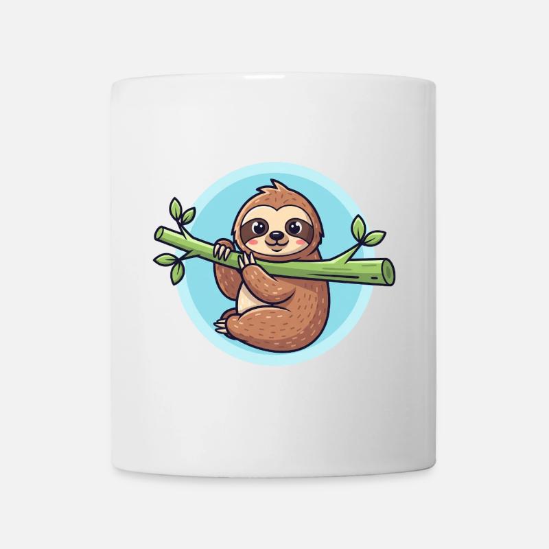 Faultier - Tasse - Weiß
