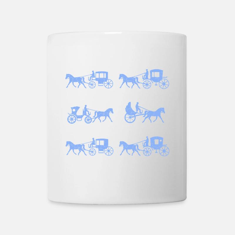 Kutsche Kutscher - Tasse - Weiß