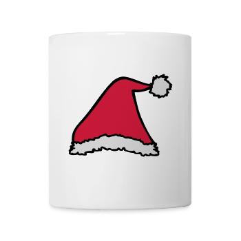 Weihnachtsmütze - Tasse - Weiß - Vorne