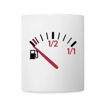 Der Tank ist leer. - Tasse - Weiß - Vorne