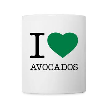 I LOVE AVOCADOS - Mug blanc - blanc - Devant