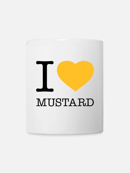 I LOVE MUSTARD - Mug - white