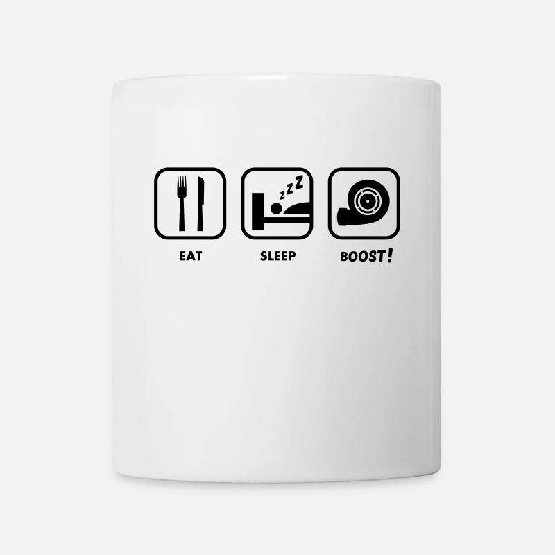 Eat Sleep Boost Sticker – Turbo Car Life Essential - Mug - white