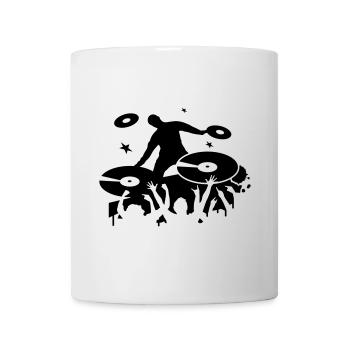 DJ fait partie - Mug blanc - blanc - Devant
