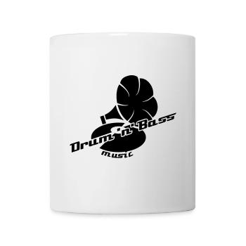 Drum and Bass Grammophon - Tasse - Weiß - Vorne
