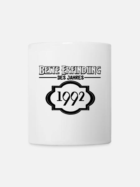Beste Erfindung des Jahres 1992 Geschenk - Tasse - Weiß