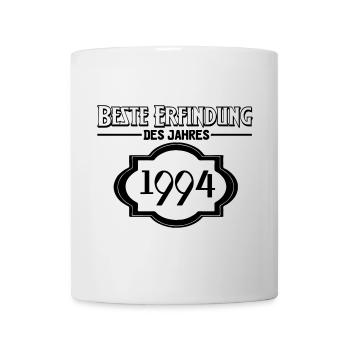 Beste Erfindung des Jahres 1994 Geschenk - Tasse - Weiß - Vorne