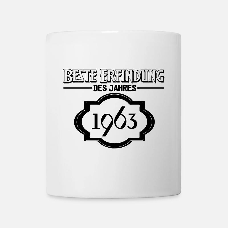 Beste Erfindung des Jahres 1963 Geschenk - Tasse - Weiß