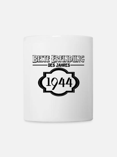 Beste Erfindung des Jahres 1944 Geschenk - Tasse - Weiß