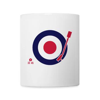 Vinyl Mod Sign - Tasse - Weiß - Vorne
