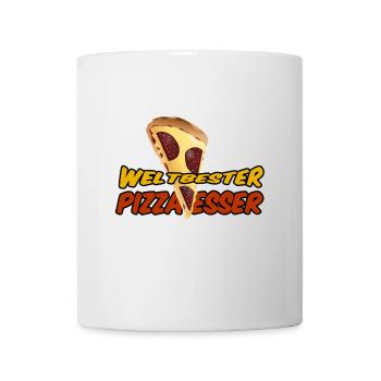 Weltbester Pizza-Esser Pizza, Italien, Geschenk - Tasse - Weiß - Vorne