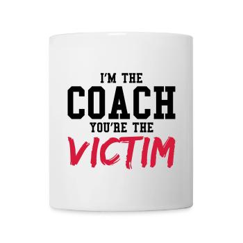 coach victim - Mug blanc - blanc - Devant