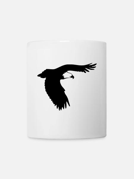Adler im Flug - Tasse - Weiß