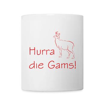 Hurra - Tasse - Weiß - Vorne