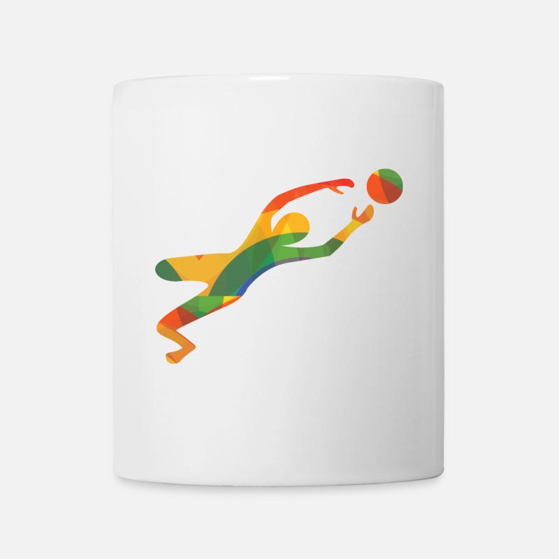 Farbiger Torwart - Tasse - Weiß