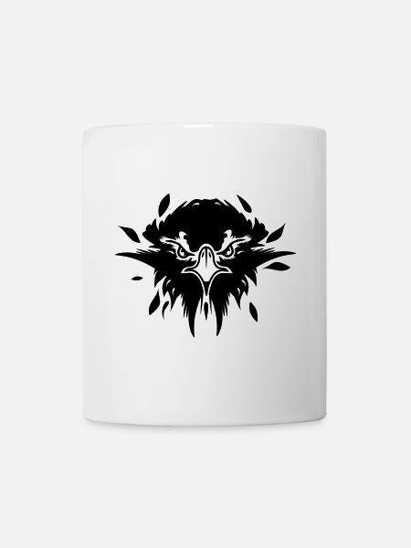 la tête d'un aigle - Mug blanc - blanc