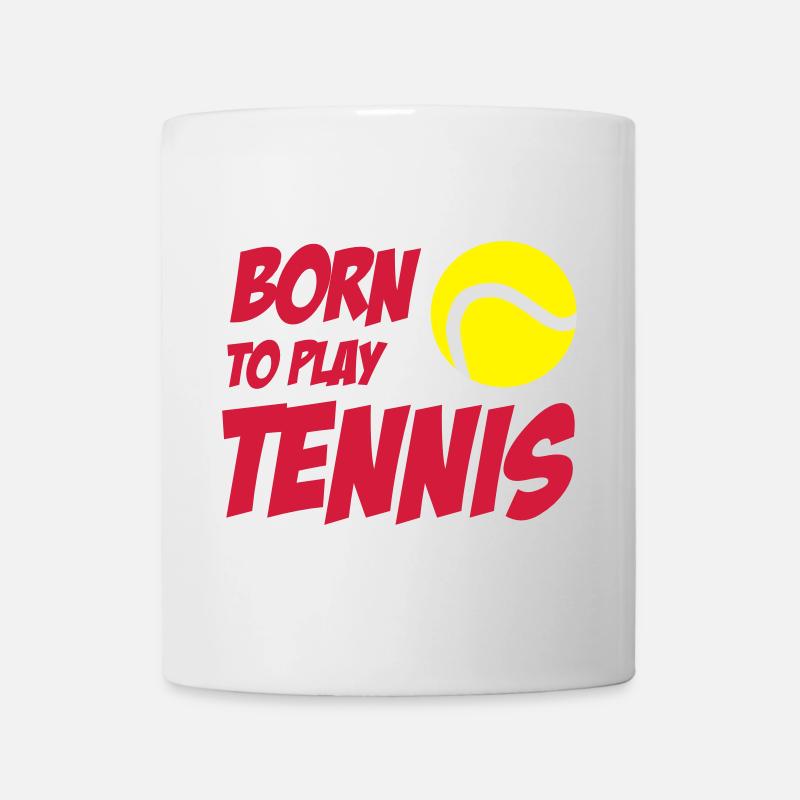 Born To Play Tennis - Mug blanc - blanc