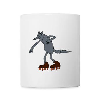 Wolf - Tasse - Weiß - Vorne
