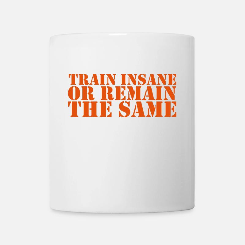 train insane - Tasse - Weiß