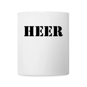 Heer schwarz - Tasse - Weiß - Vorne