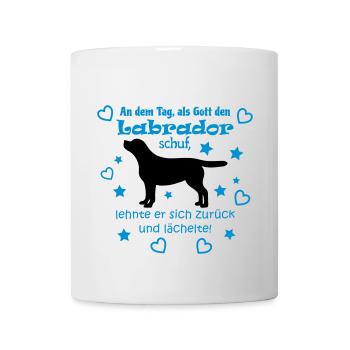 Gott schuf Labrador (braun) - Tasse - Weiß - Vorne