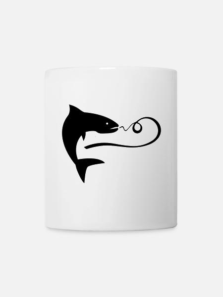 angeln - Tasse - Weiß