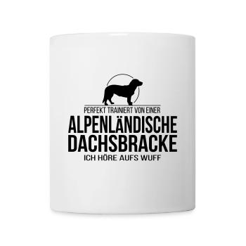 ALPENLÄNDISCHE DACHSBRACKE wuff - Tasse - Weiß - Vorne