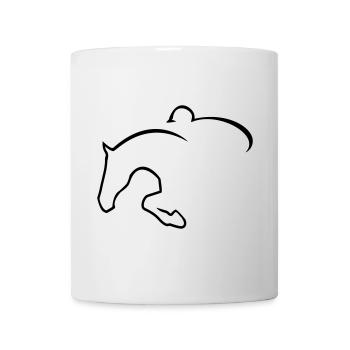 6061912 121501268 cavalier de saut - Mug blanc - blanc - Devant
