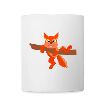 Eichhörnchen - Tasse - Weiß - Vorne