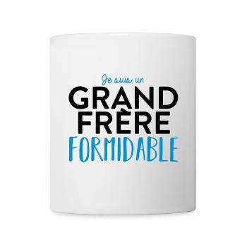 Grand frère formidable - Mug blanc - blanc - Devant