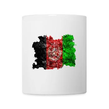 Afghanistan Vintage Flagge - Tasse - Weiß - Vorne
