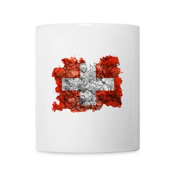 Switzerland vintage flag - Mug - white - Front