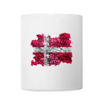 Danemark Drapeau Vintage - Mug blanc - blanc - Devant