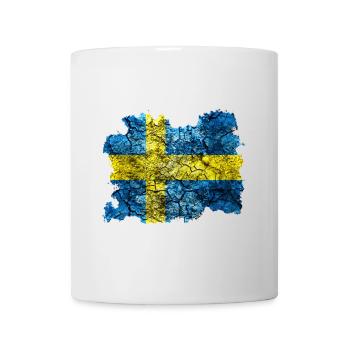 Schweden Vintage Flagge - Tasse - Weiß - Vorne