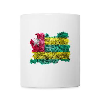 Togo Vintage Flagge - Tasse - Weiß - Vorne